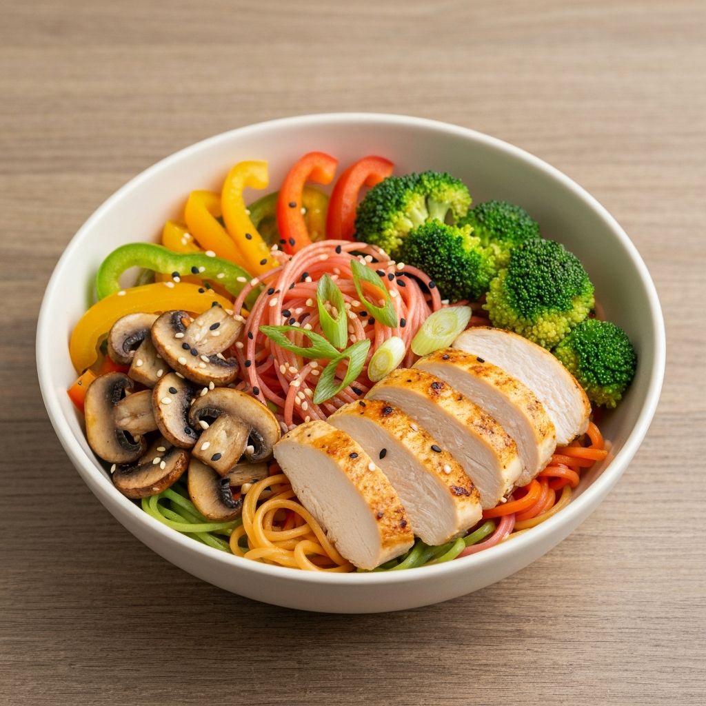 Nudelschale mit Gemüse