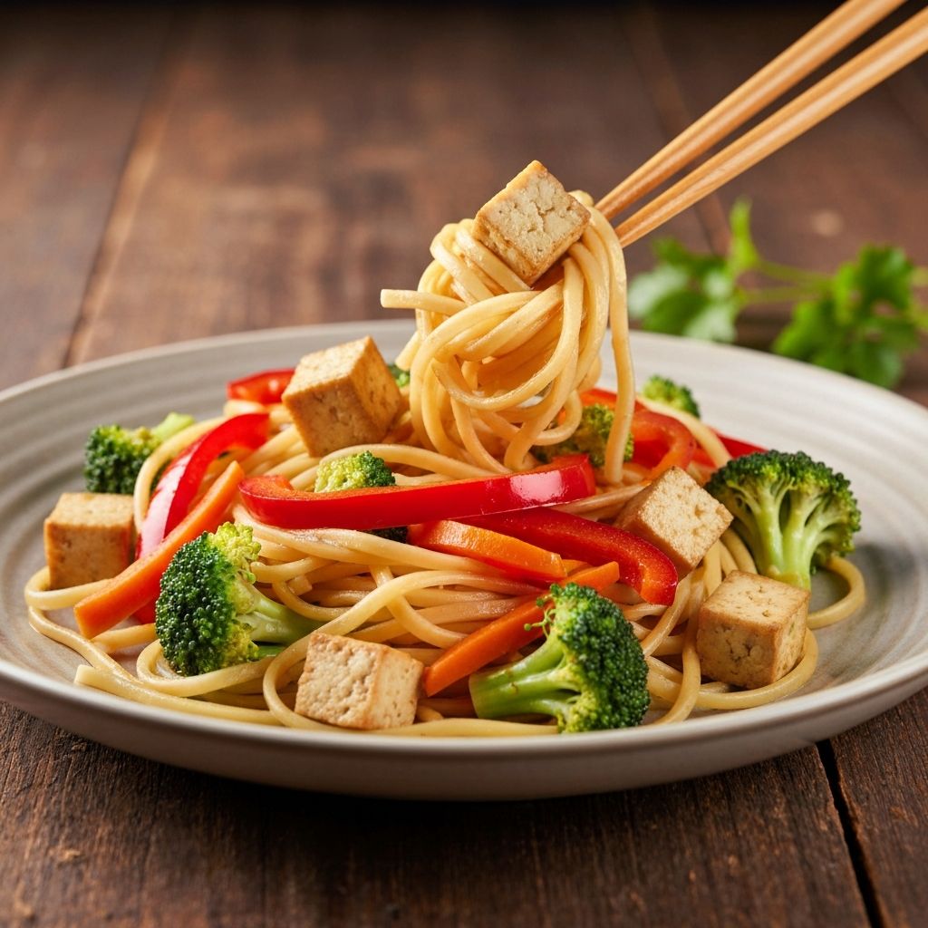 Gemüse-Pfanne mit Tofu