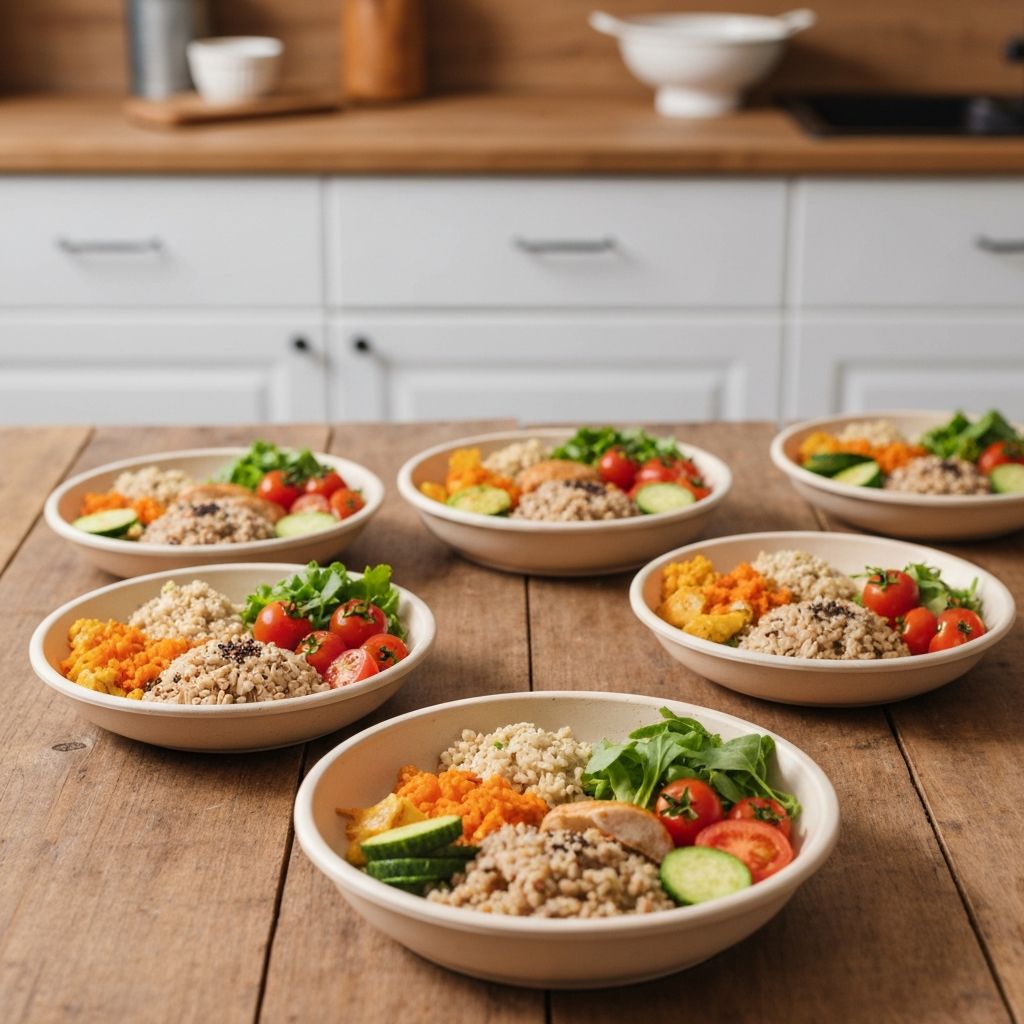 Ausgewogenes Essenspakete